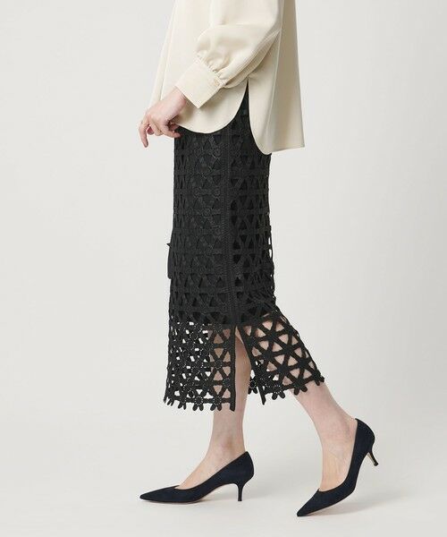 UNITED ARROWS / ユナイテッドアローズ ロング・マキシ丈スカート | コード  エンブロイダリー タイトスカート | 詳細8