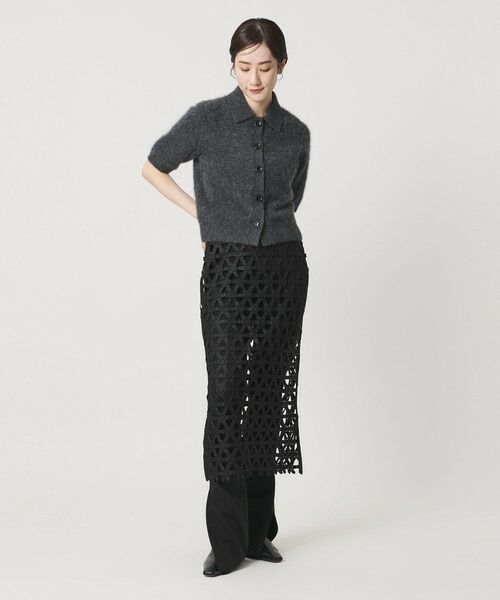 UNITED ARROWS / ユナイテッドアローズ ロング・マキシ丈スカート | コード  エンブロイダリー タイトスカート | 詳細10