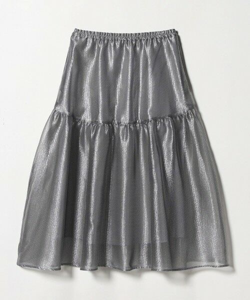 UNITED ARROWS / ユナイテッドアローズ ミニ・ひざ丈スカート | スケルトン シャイン ジャガード スカート ‐ウォッシャブル‐ | 詳細7