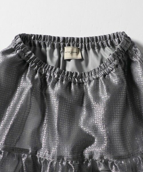 UNITED ARROWS / ユナイテッドアローズ ミニ・ひざ丈スカート | スケルトン シャイン ジャガード スカート ‐ウォッシャブル‐ | 詳細10