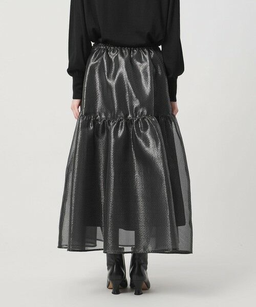 UNITED ARROWS / ユナイテッドアローズ ミニ・ひざ丈スカート | スケルトン シャイン ジャガード スカート ‐ウォッシャブル‐ | 詳細20