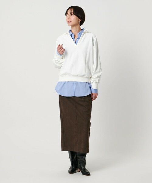 UNITED ARROWS / ユナイテッドアローズ ロング・マキシ丈スカート | スエード ライク タイト スカート | 詳細1