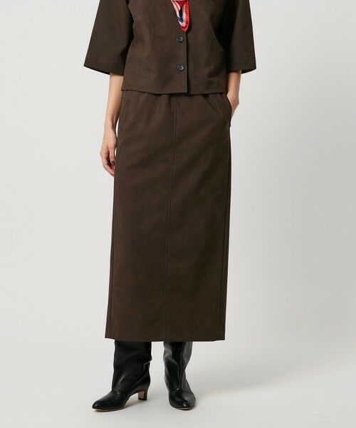 UNITED ARROWS / ユナイテッドアローズ ロング・マキシ丈スカート | スエード ライク タイト スカート | 詳細2
