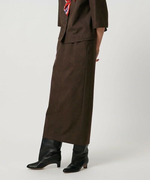 UNITED ARROWS / ユナイテッドアローズ ロング・マキシ丈スカート | スエード ライク タイト スカート | 詳細3