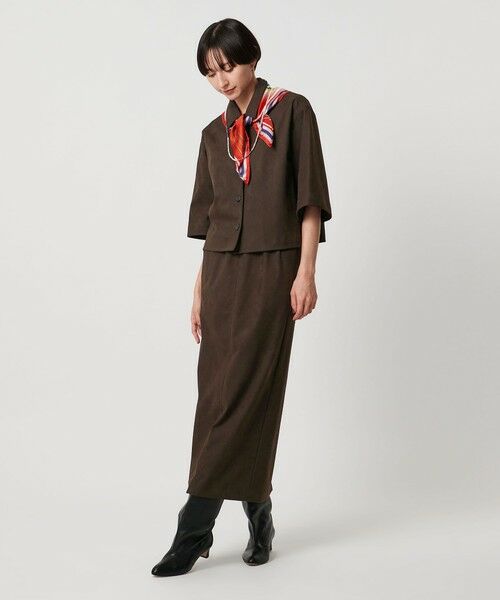 UNITED ARROWS / ユナイテッドアローズ ロング・マキシ丈スカート | スエード ライク タイト スカート | 詳細4