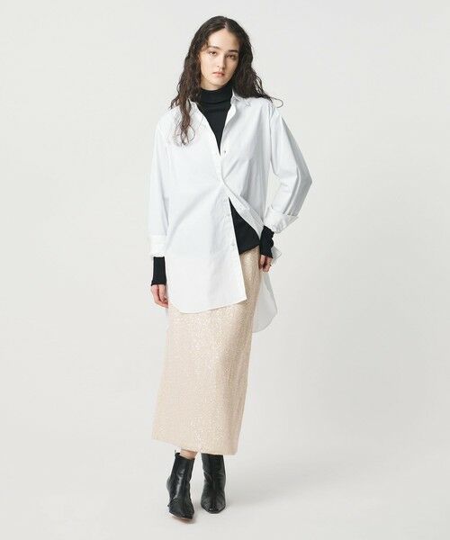 UNITED ARROWS / ユナイテッドアローズ ミニ・ひざ丈スカート | スパンコール Iライン スカート | 詳細2