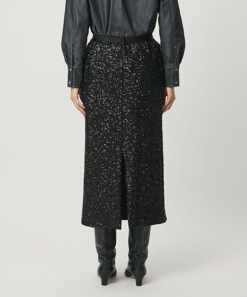 UNITED ARROWS / ユナイテッドアローズ ミニ・ひざ丈スカート | スパンコール Iライン スカート | 詳細14