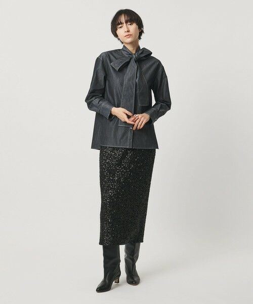 UNITED ARROWS / ユナイテッドアローズ ミニ・ひざ丈スカート | スパンコール Iライン スカート | 詳細9