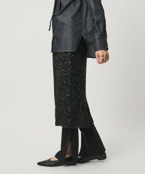 UNITED ARROWS / ユナイテッドアローズ ミニ・ひざ丈スカート | スパンコール Iライン スカート | 詳細10