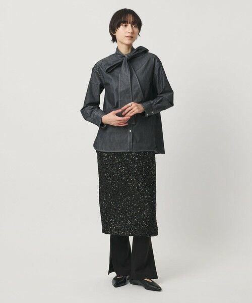 UNITED ARROWS / ユナイテッドアローズ ミニ・ひざ丈スカート | スパンコール Iライン スカート | 詳細11