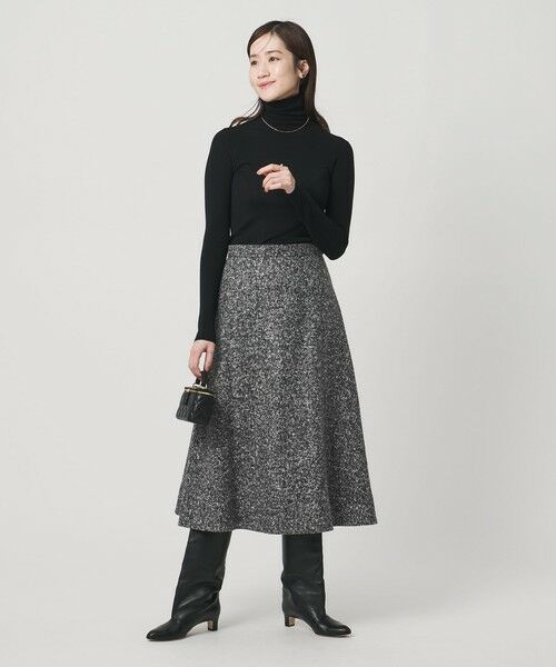 UNITED ARROWS / ユナイテッドアローズ ミニ・ひざ丈スカート | シルクネップ ツイードライク スカート | 詳細9