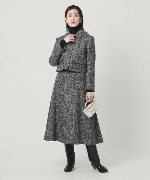 UNITED ARROWS / ユナイテッドアローズ ミニ・ひざ丈スカート | シルクネップ ツイードライク スカート | 詳細10