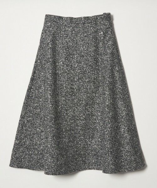 UNITED ARROWS/ユナイテッドアローズ シルクネップ ツイード スカート BLACK M（38）