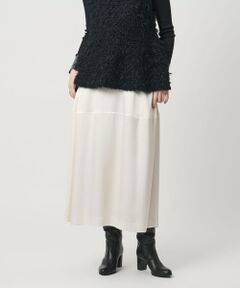 UNITED ARROWS / ユナイテッドアローズ ミニ・ひざ丈スカート | サテン コクーン スカート ‐ウォッシャブル‐