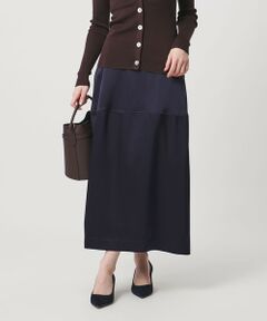 UNITED ARROWS / ユナイテッドアローズ ミニ・ひざ丈スカート | サテン コクーン スカート ‐ウォッシャブル‐