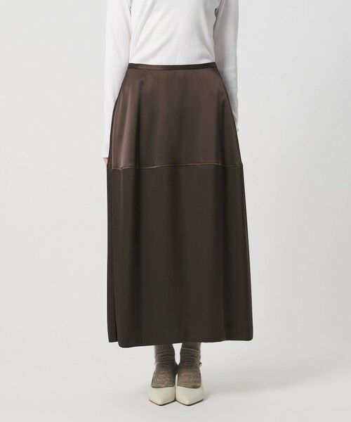 UNITED ARROWS / ユナイテッドアローズ ミニ・ひざ丈スカート | サテン コクーン スカート ‐ウォッシャブル‐ | 詳細11