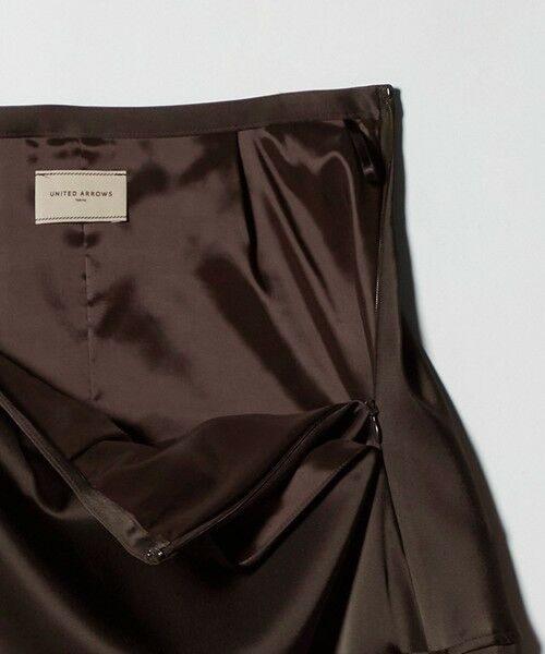 UNITED ARROWS / ユナイテッドアローズ ミニ・ひざ丈スカート | サテン コクーン スカート ‐ウォッシャブル‐ | 詳細18