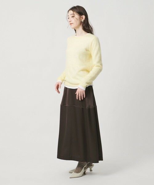 UNITED ARROWS / ユナイテッドアローズ ミニ・ひざ丈スカート | サテン コクーン スカート ‐ウォッシャブル‐ | 詳細9