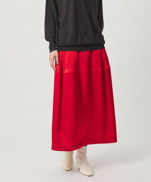 UNITED ARROWS / ユナイテッドアローズ ミニ・ひざ丈スカート | サテン コクーン スカート ‐ウォッシャブル‐ | 詳細21