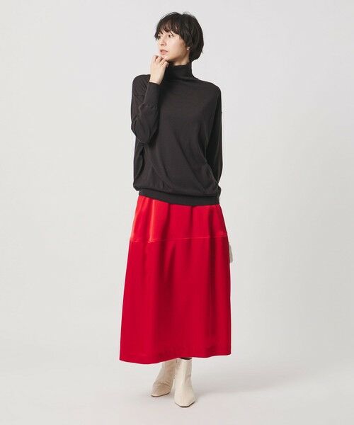 UNITED ARROWS / ユナイテッドアローズ ミニ・ひざ丈スカート | サテン コクーン スカート ‐ウォッシャブル‐ | 詳細22