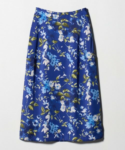 UNITED ARROWS / ユナイテッドアローズ ミニ・ひざ丈スカート | サテン コクーン プリント スカート ‐ウォッシャブル‐ | 詳細10