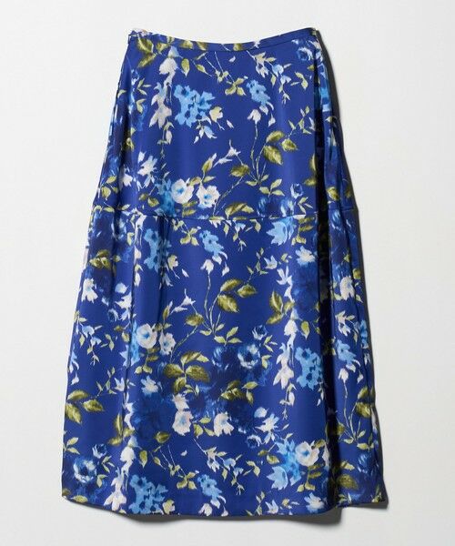 UNITED ARROWS / ユナイテッドアローズ ミニ・ひざ丈スカート | サテン コクーン プリント スカート ‐ウォッシャブル‐ | 詳細11