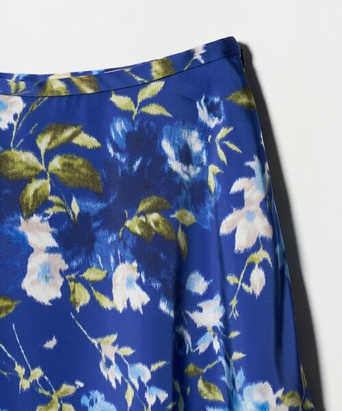 UNITED ARROWS / ユナイテッドアローズ ミニ・ひざ丈スカート | サテン コクーン プリント スカート ‐ウォッシャブル‐ | 詳細12