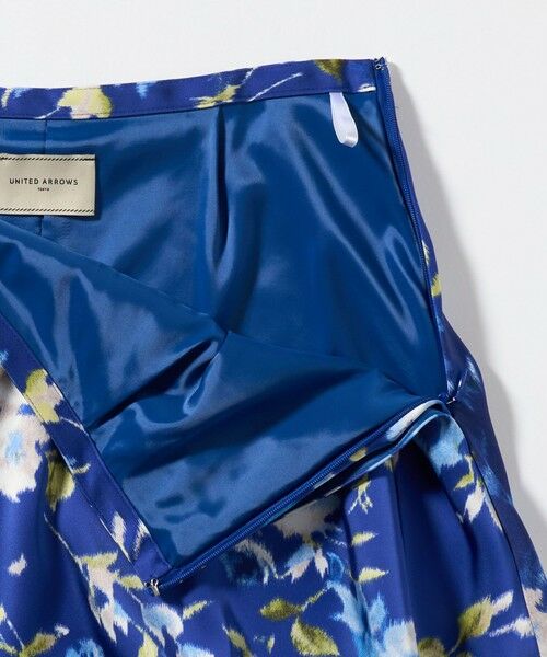 UNITED ARROWS / ユナイテッドアローズ ミニ・ひざ丈スカート | サテン コクーン プリント スカート ‐ウォッシャブル‐ | 詳細13