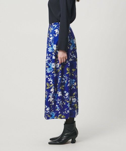 UNITED ARROWS / ユナイテッドアローズ ミニ・ひざ丈スカート | サテン コクーン プリント スカート ‐ウォッシャブル‐ | 詳細8