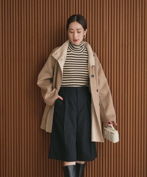 UNITED ARROWS / ユナイテッドアローズ その他アウター | バイカラー リバー Aライン コート | 詳細1