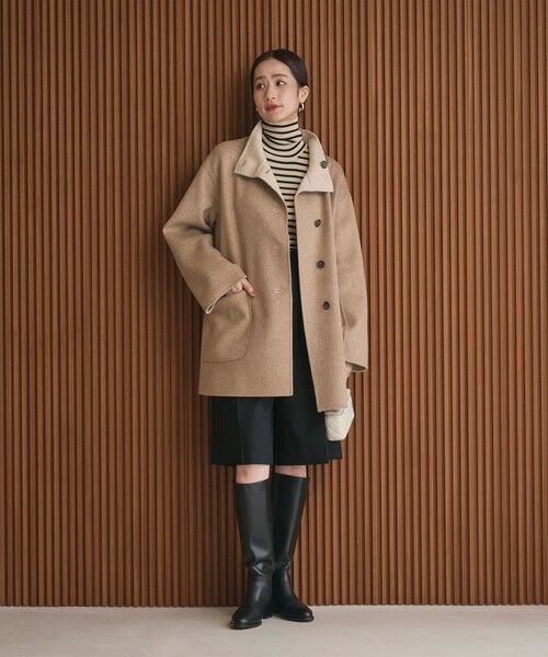 UNITED ARROWS / ユナイテッドアローズ その他アウター | バイカラー リバー Aライン コート | 詳細2