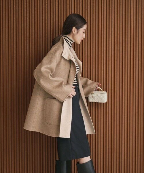 UNITED ARROWS / ユナイテッドアローズ その他アウター | バイカラー リバー Aライン コート | 詳細3