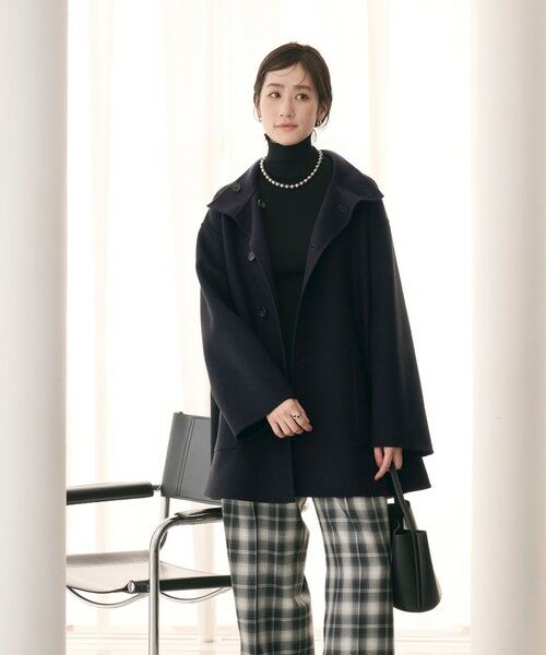 UNITED ARROWS / ユナイテッドアローズ その他アウター | バイカラー リバー Aライン コート | 詳細12