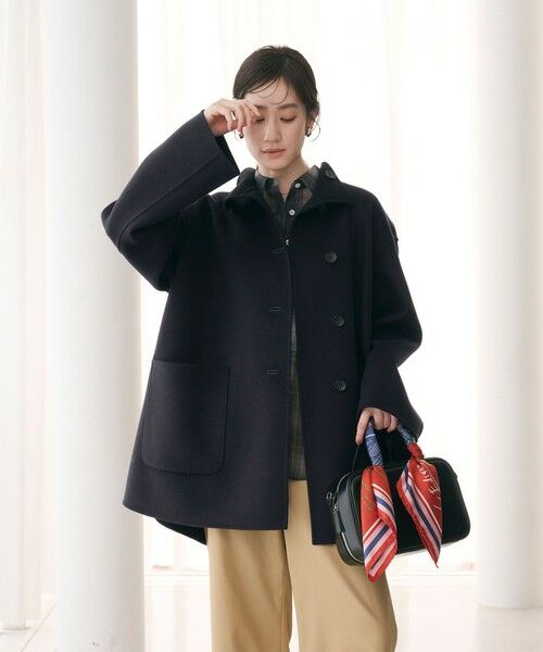 UNITED ARROWS / ユナイテッドアローズ その他アウター | バイカラー リバー Aライン コート | 詳細8