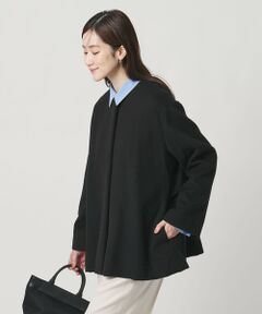 UNITED ARROWS / ユナイテッドアローズ ノーカラージャケット | バック フレア ショート コート