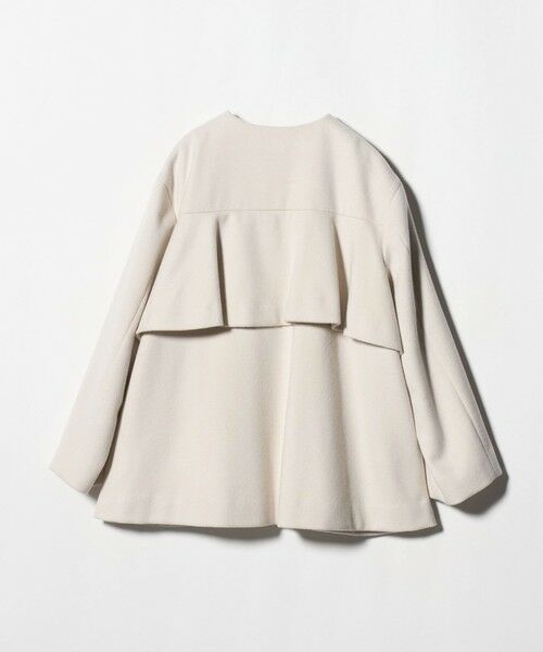 UNITED ARROWS / ユナイテッドアローズ ノーカラージャケット | バック フレア ショート コート | 詳細6