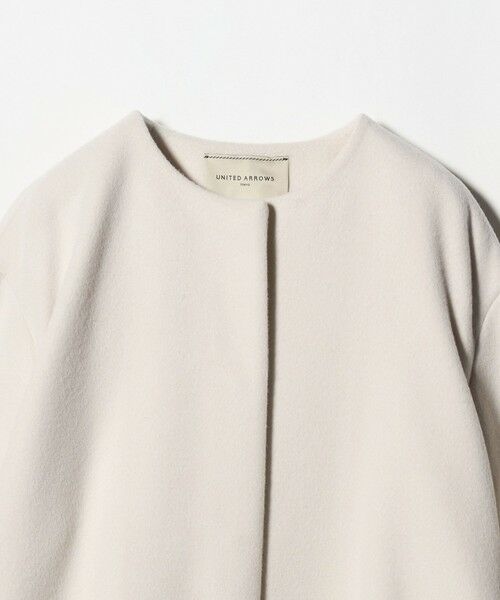 UNITED ARROWS / ユナイテッドアローズ ノーカラージャケット | バック フレア ショート コート | 詳細7