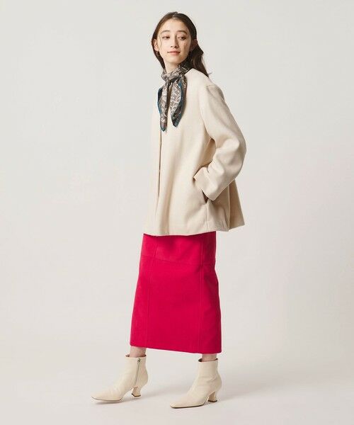 UNITED ARROWS / ユナイテッドアローズ ノーカラージャケット | バック フレア ショート コート | 詳細2