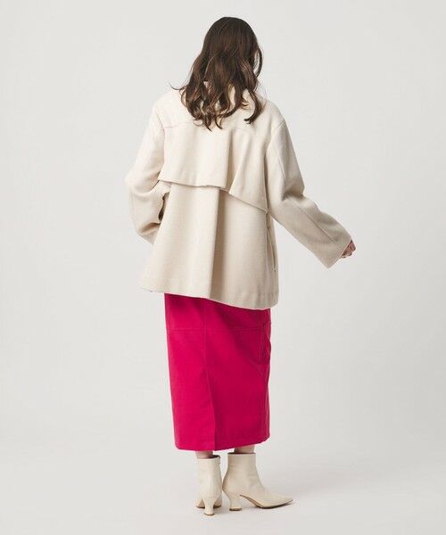 UNITED ARROWS / ユナイテッドアローズ ノーカラージャケット | バック フレア ショート コート | 詳細3