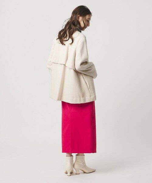 UNITED ARROWS / ユナイテッドアローズ ノーカラージャケット | バック フレア ショート コート | 詳細4