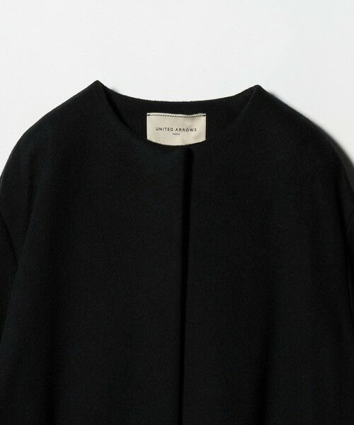 UNITED ARROWS / ユナイテッドアローズ ノーカラージャケット | バック フレア ショート コート | 詳細15