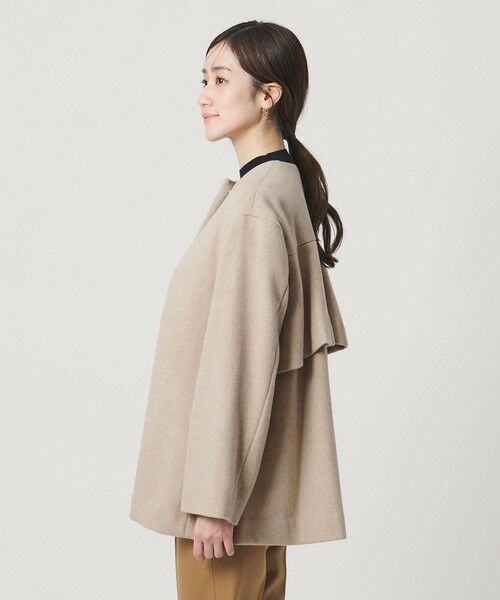 UNITED ARROWS / ユナイテッドアローズ ノーカラージャケット | バック フレア ショート コート | 詳細23