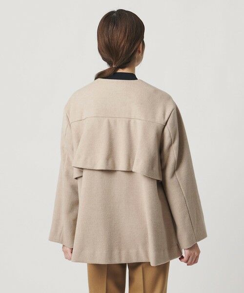 UNITED ARROWS / ユナイテッドアローズ ノーカラージャケット | バック フレア ショート コート | 詳細24