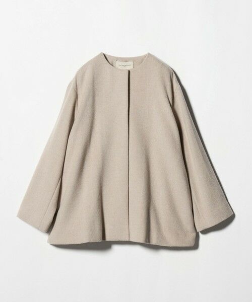 UNITED ARROWS / ユナイテッドアローズ ノーカラージャケット | バック フレア ショート コート | 詳細25