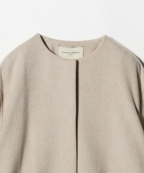 UNITED ARROWS / ユナイテッドアローズ ノーカラージャケット | バック フレア ショート コート | 詳細27