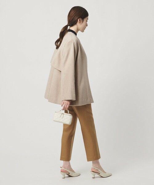 UNITED ARROWS / ユナイテッドアローズ ノーカラージャケット | バック フレア ショート コート | 詳細20