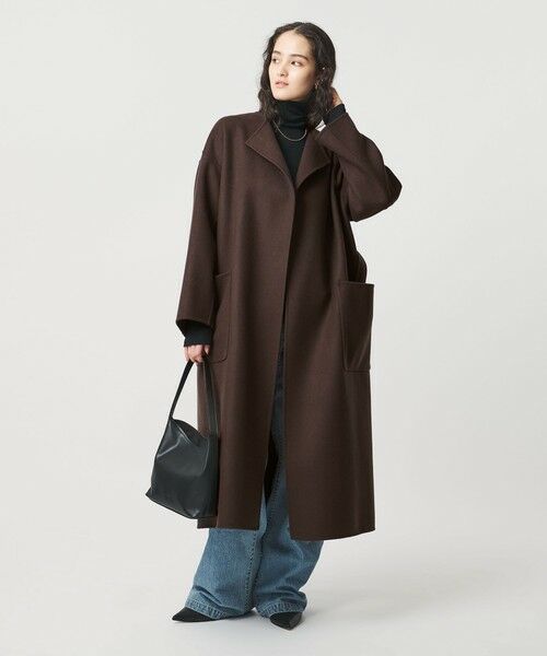 UNITED ARROWS / ユナイテッドアローズ ダッフルコート | ウール リバー ロング コート | 詳細4