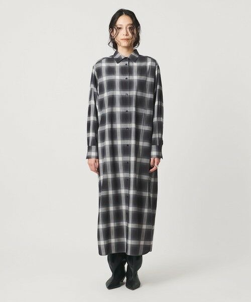 UNITED ARROWS / ユナイテッドアローズ ロング・マキシ丈ワンピース | プリント シャツ ワンピース ‐ウォッシャブル‐ | 詳細4