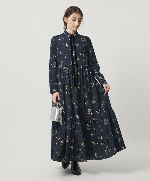 UNITED ARROWS / ユナイテッドアローズ ロング・マキシ丈ワンピース | フラワー プリント ワンピース ‐ウォッシャブル‐ | 詳細2