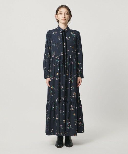 UNITED ARROWS / ユナイテッドアローズ ロング・マキシ丈ワンピース | フラワー プリント ワンピース ‐ウォッシャブル‐ | 詳細4